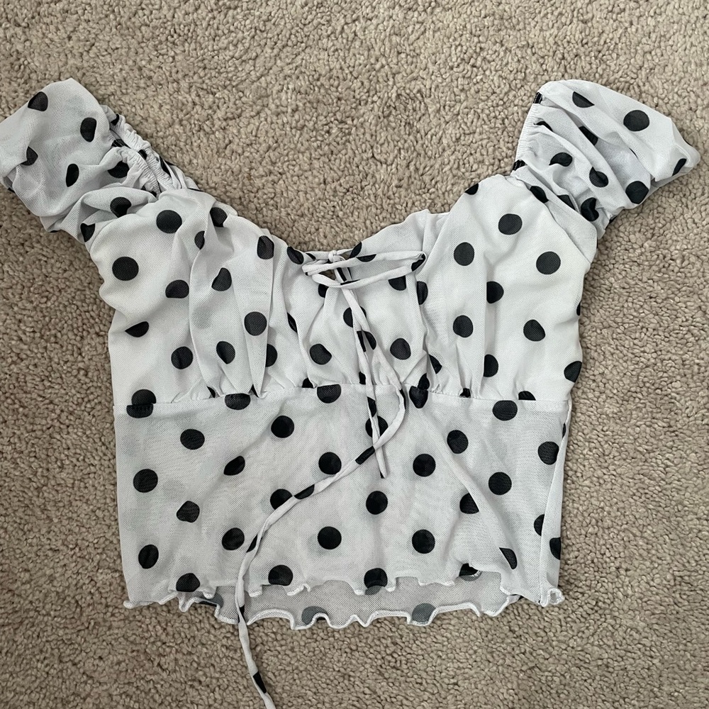 Black and white tank top